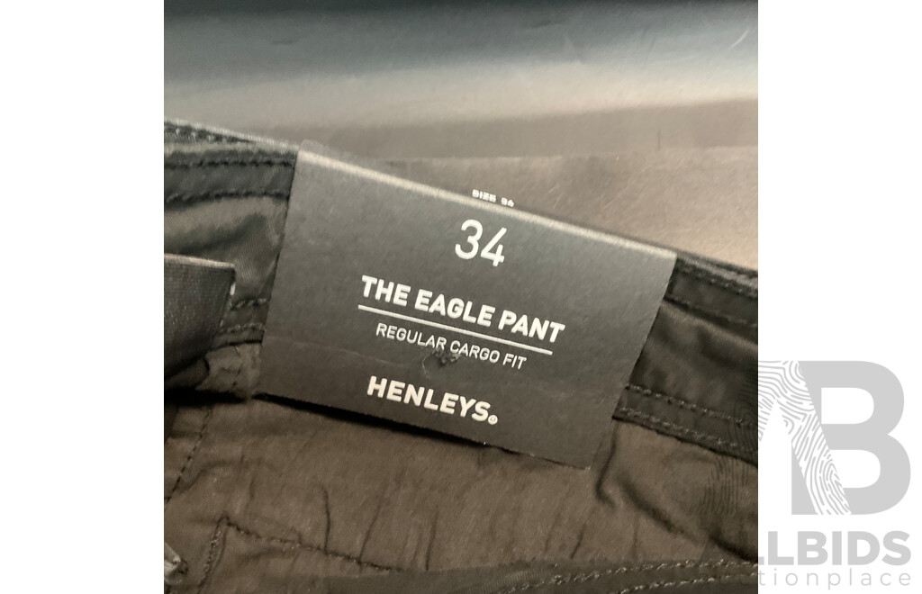 Nanfeng Block Jacket Size M & Hood Rich Shorts Size M & Henleys Black Pants Size 34 - Lot of 3