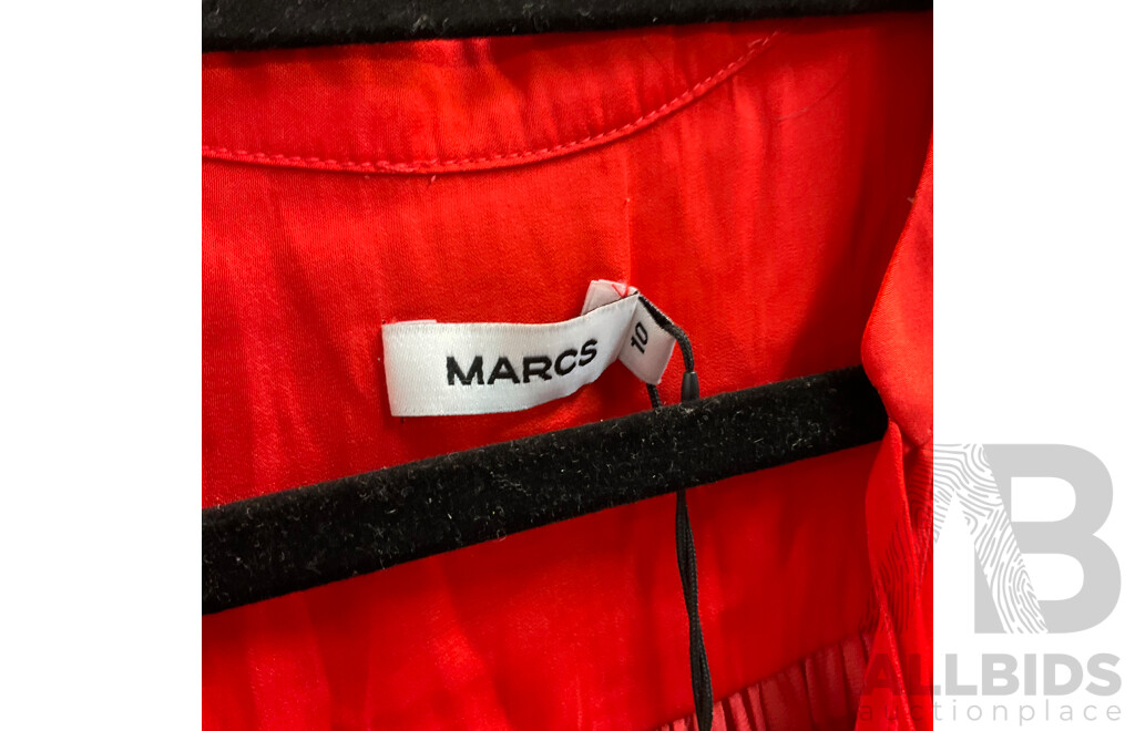 MARCS Size 10 Kalena Blouse & KOOKAI Black Sleep Button Top Size 6 - Lot of 3