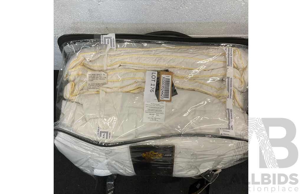 GLUCKSBURG European White Goose Down Duvet - King