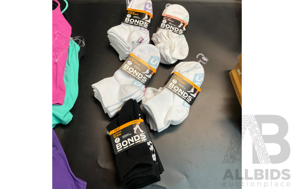 Puma T-Shirt & Cotton On, Step One Tops & Black Trunk - Size S & Assorted Bonds Socks
