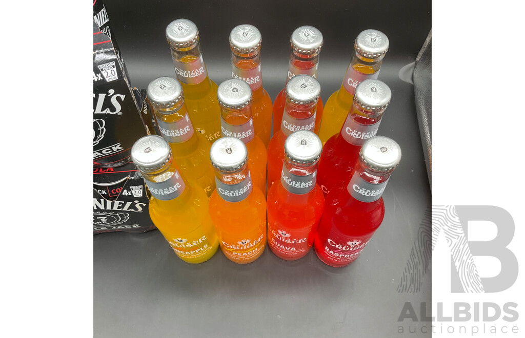 Jack Daniel’s Double Jack & Cola (375ml x8) & Vodka Cruiser (x12) (Lot of 20)