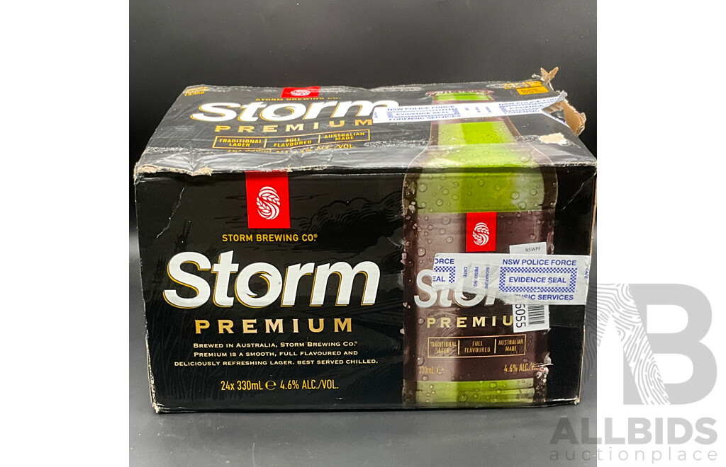 STORM BREWING CO. Premium Traditional Lager 330ml - Lot of 22