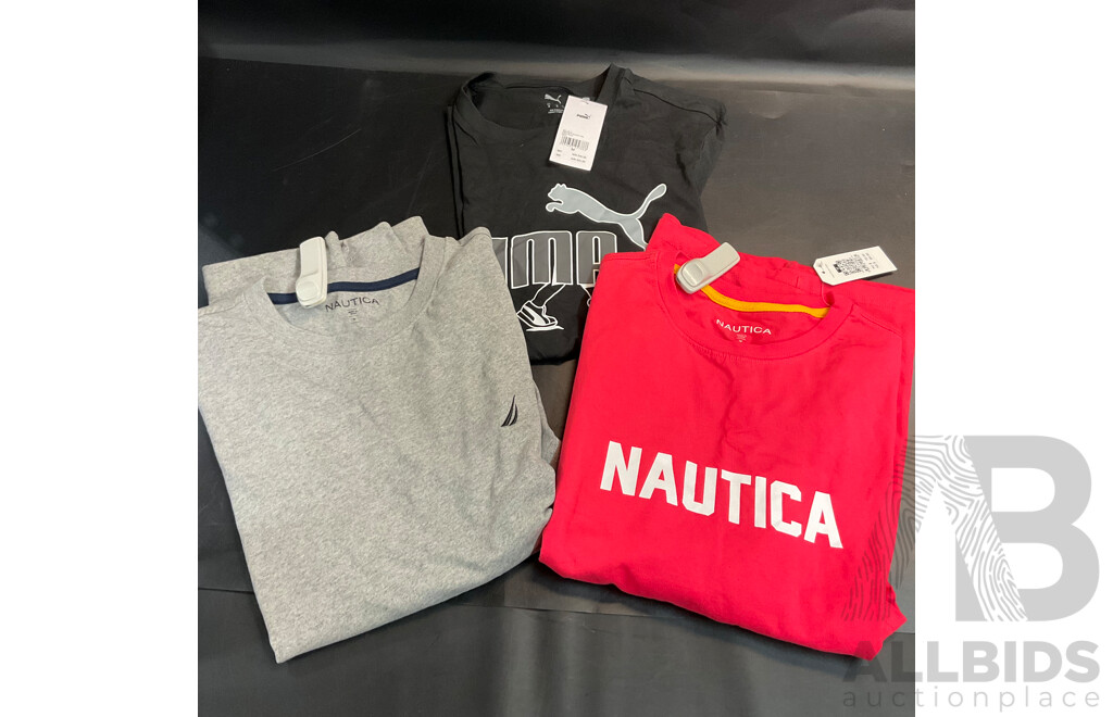 Nautica & Puma T-Shirt - Size M - Lot of 3