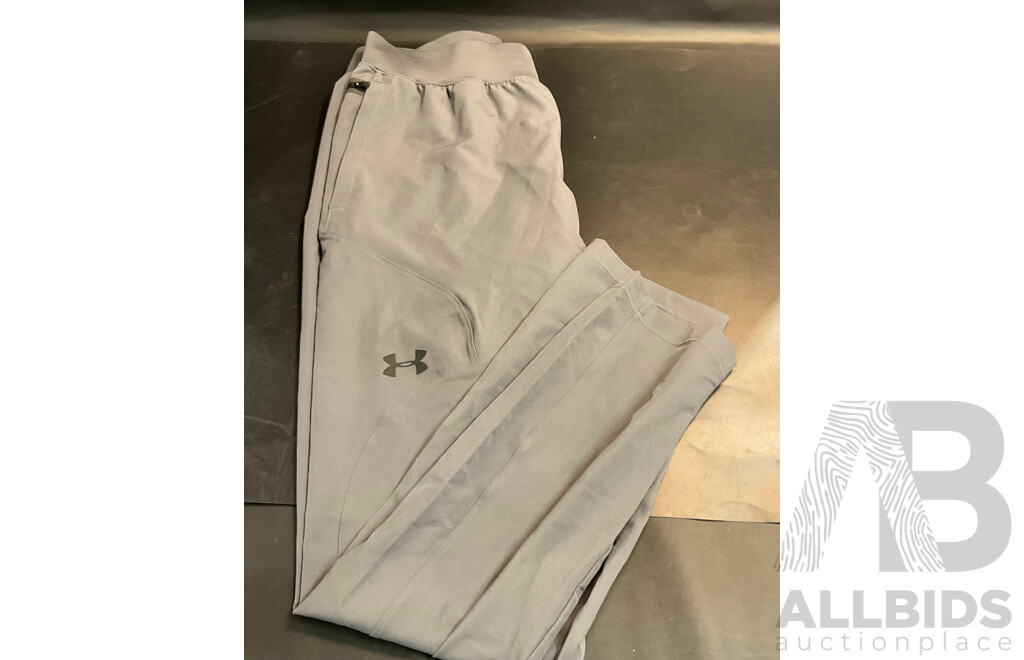 Under Armour Long Pants and Assorted Men's Apparel Size M, L, XXL - Lot of 9