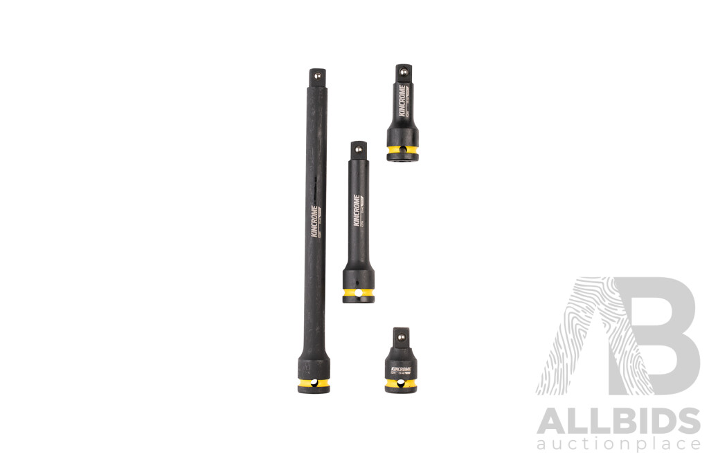 KINCROME 4 Piece 1/2 Drive Impact Extension Bar Set (K2023)