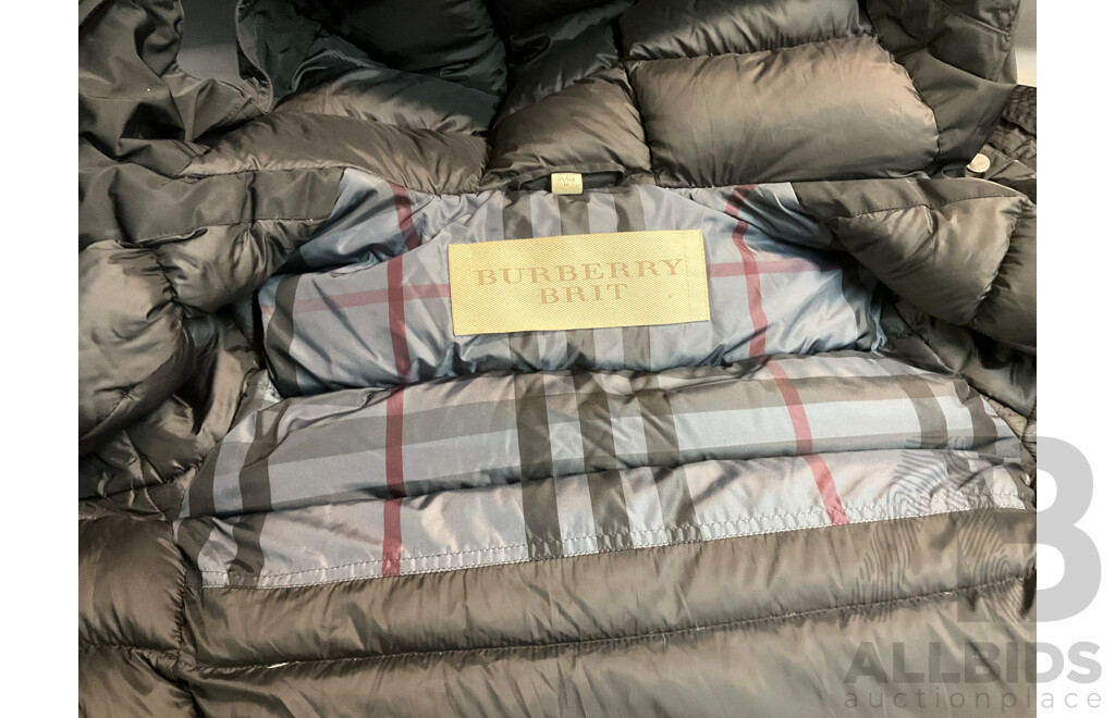 Hooded Anorak Jacket Coat Parka Branded BURBERRY