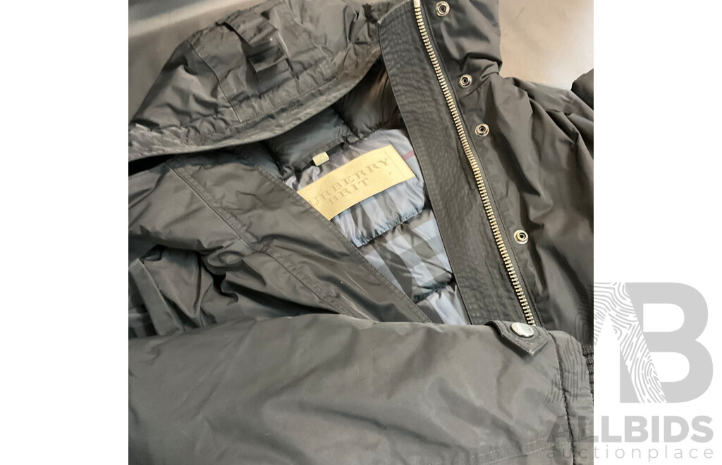 Hooded Anorak Jacket Coat Parka Branded BURBERRY