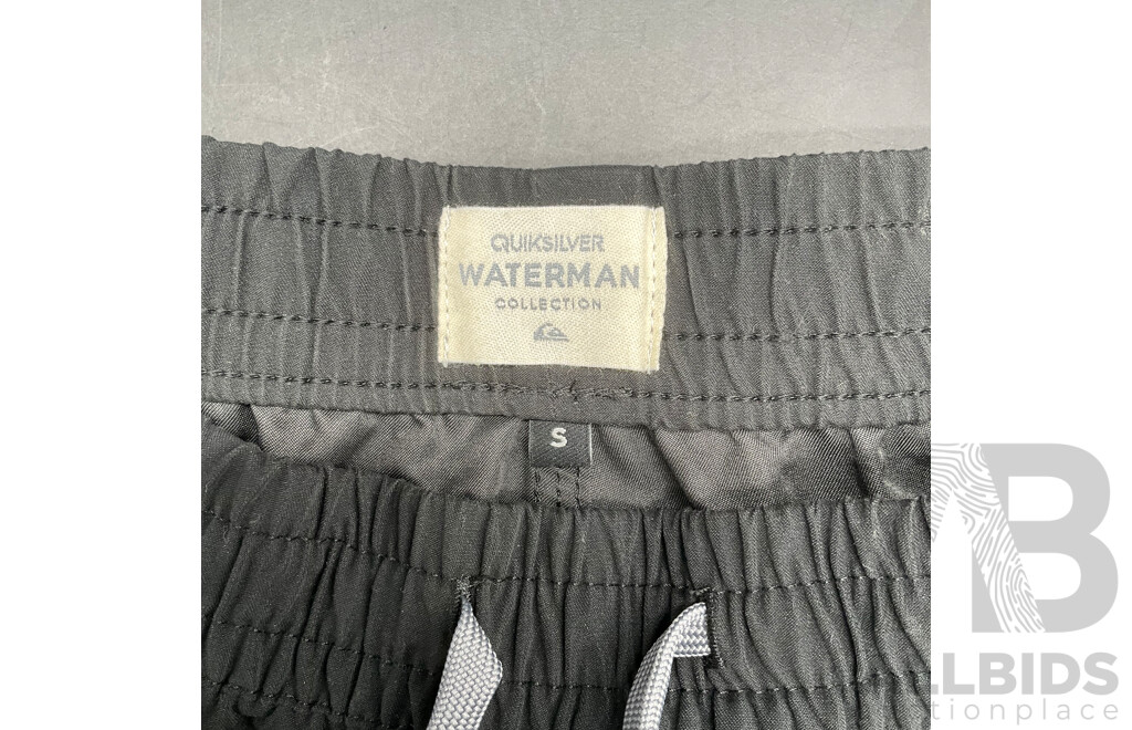 QUIKSILVER WATERMAN Men's Board Shorts (S) and Pants (32) - Lot of 2