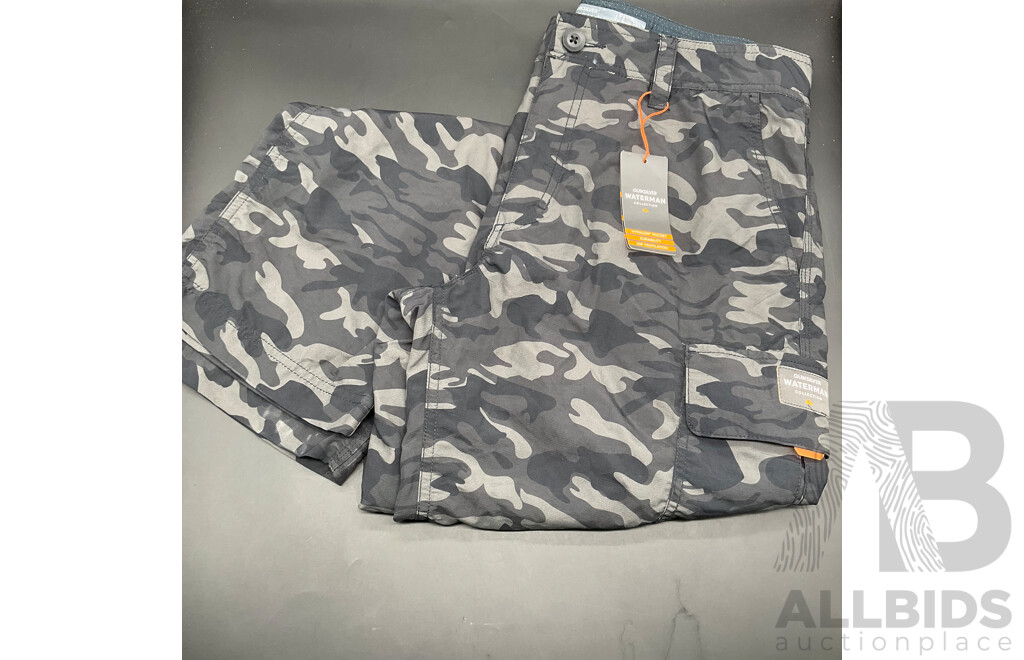 QUIKSILVER WATERMAN Men's Board Shorts (S) and Pants (32) - Lot of 2