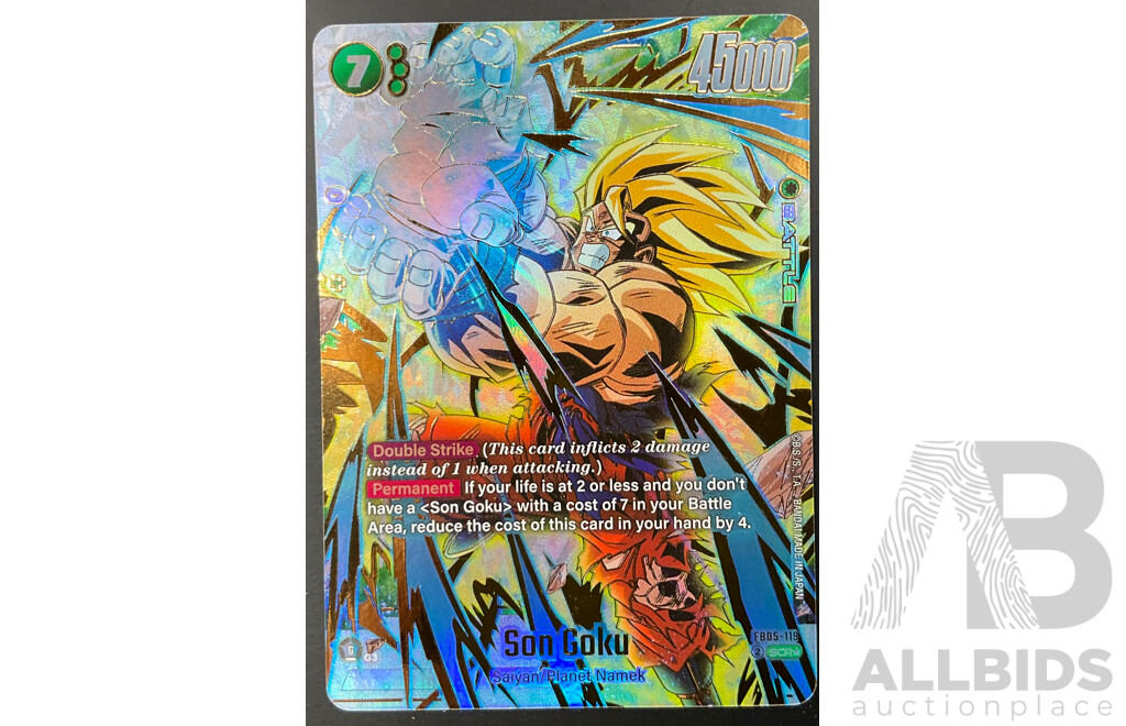 Dragon Ball FB05-119 Son Goku Alt Art Secret Rare English - Excellent Condition