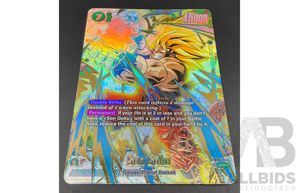 Dragon Ball FB05-119 Son Goku Alt Art Secret Rare English - Excellent Condition