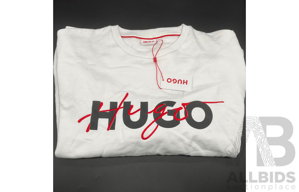 TOMMY HILFIGER T-Shirt (Youth 152) and  HUGO BOSS Sweatshirt (Youth 16) - Lot of 2