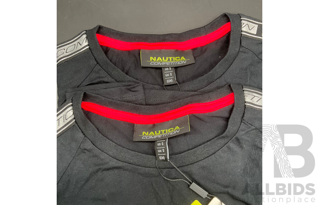 GANT, NAUTICA and LACOSTE Assorted Men's T-Shirts - Lot of 5