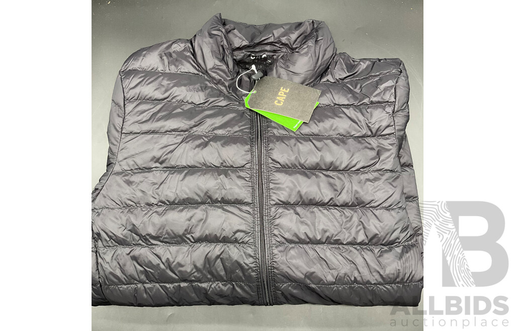 CAPE Women's Eco Lite Duck Down Puffer Jacket - Black Size 10