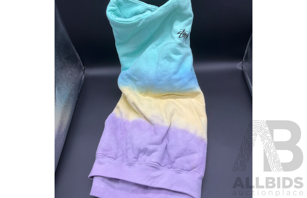 ADIDAS Trackpants (16-18) and STUSSY Tie-dye Hoodie (12) - Lot of 2