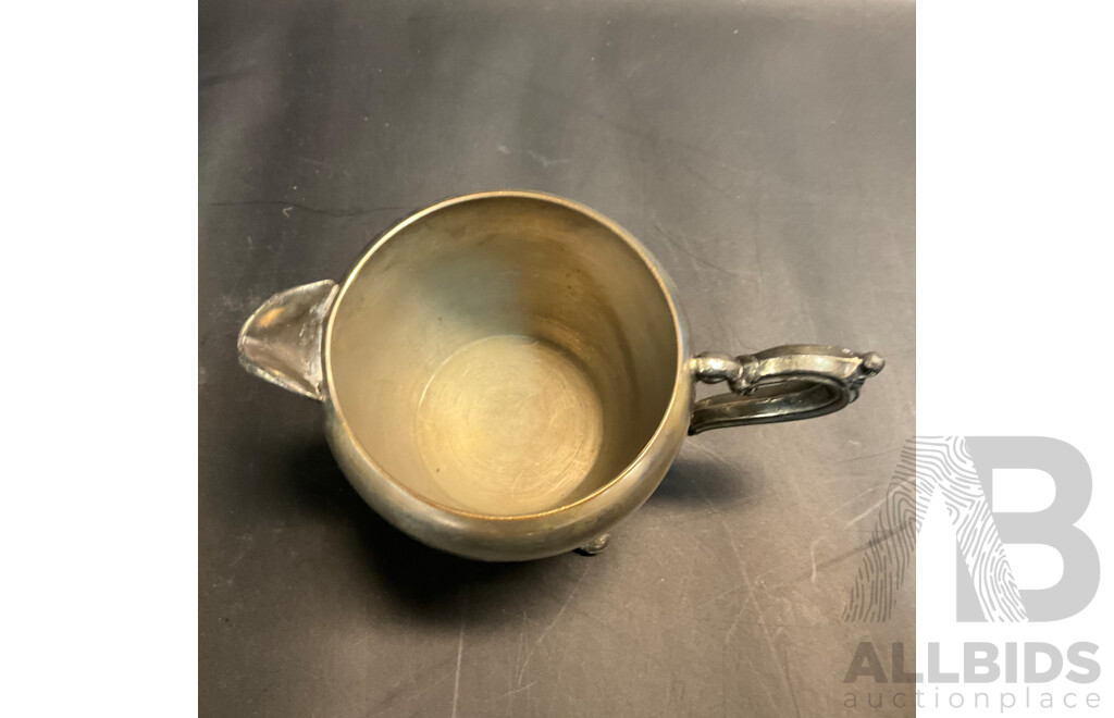 Vintage Bega Copper Fly Sprayer and Eton Hard Soldered Milk Jar & F.B.Rogers Silver-Plate Cream,Sugar Pot and More