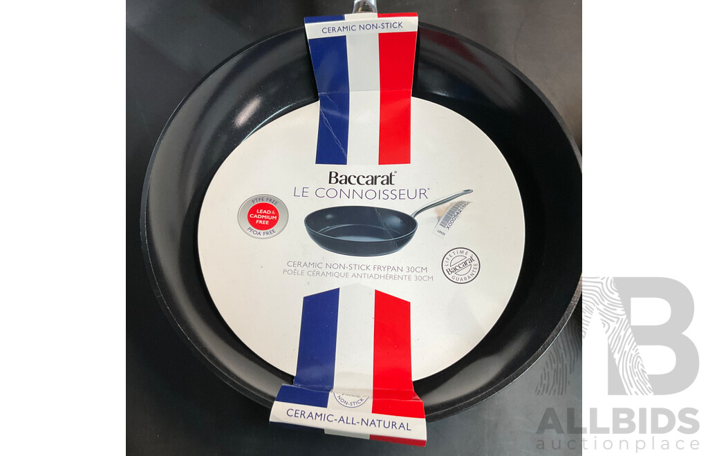 Baccarat LE CON Frypan 30x6cm & BIO Plus Frypan 32cm - Lot of 2