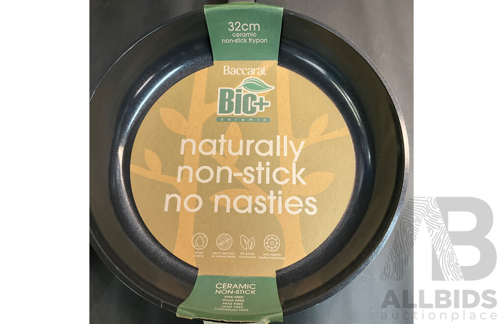 Baccarat LE CON Frypan 30x6cm & BIO Plus Frypan 32cm - Lot of 2