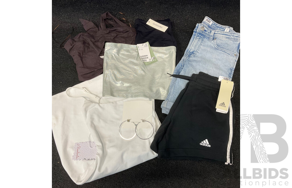 Assorted Youth and Womens XS Clothing - Lot of 7