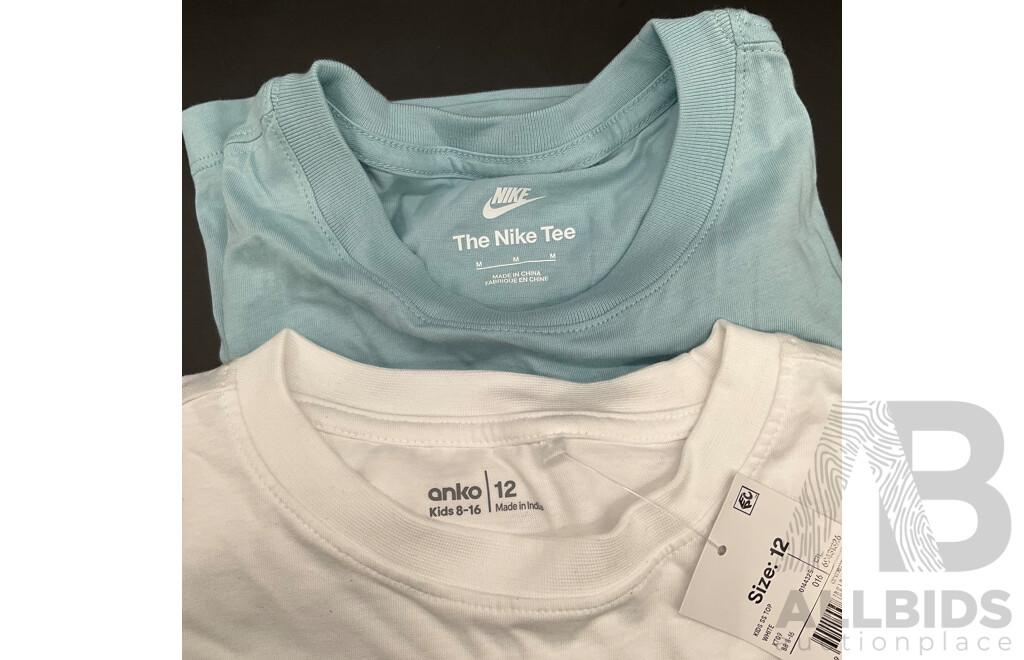 NIKE Tech Fleece Hoodie Men's Size S and NIKE Youth T-Shirt Size M and ANKO Size 12 - Lot of 3