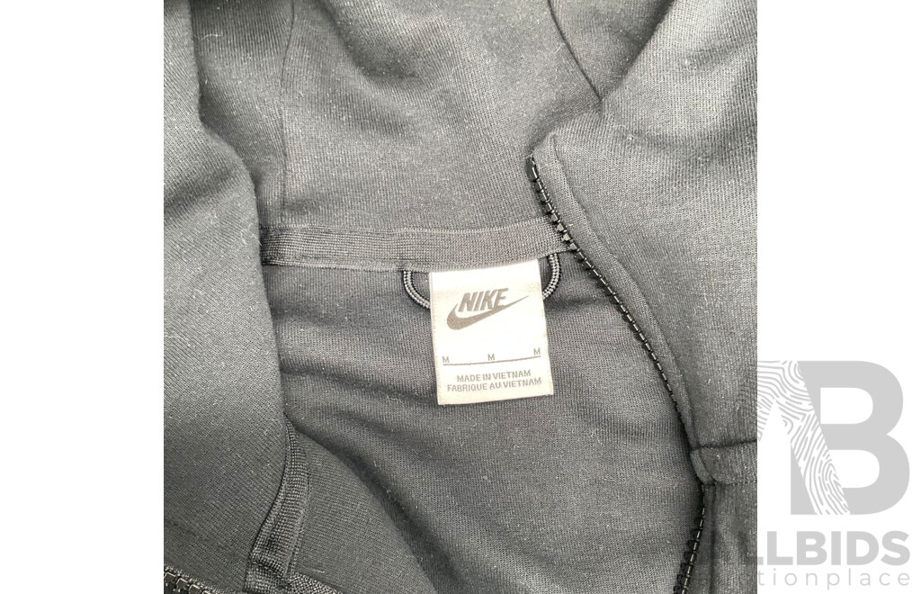 NIKE Tech Fleece Hoodie Men's Size M, SPENCER PROJECT T-Shirt Size 2XL and Balaclava - Lot of 3