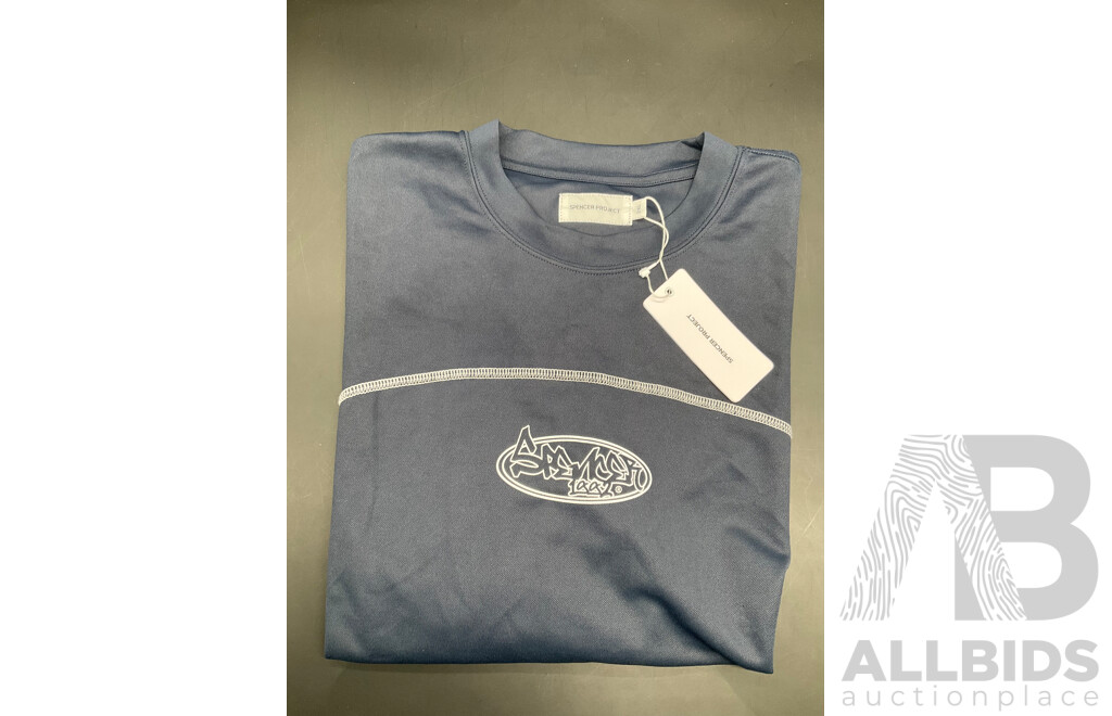 NIKE Tech Fleece Hoodie Men's Size M, SPENCER PROJECT T-Shirt Size 2XL and Balaclava - Lot of 3