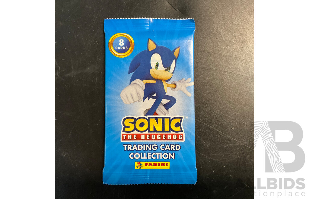 16x Sealed Sonic the Hedgehog Trading Card Packs and 400 Loose Cards