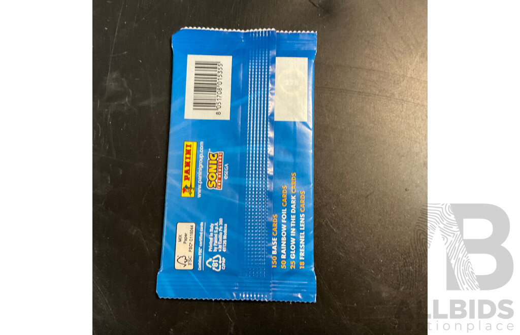 16x Sealed Sonic the Hedgehog Trading Card Packs and 400 Loose Cards