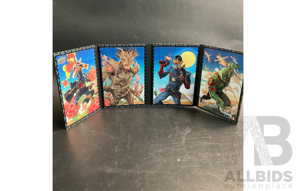 Marvel Upper Deck Anime Vol. 2 Hanafuda Booklet &  Anime Vol. 2 Trading Cards ( 210Cards)