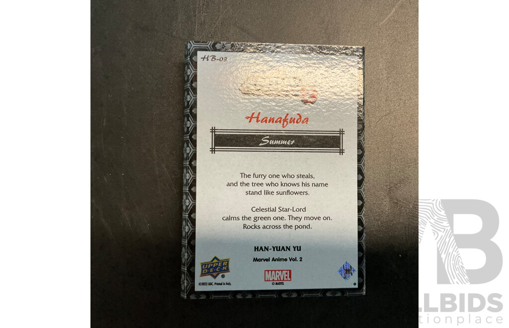 Marvel Upper Deck Anime Vol. 2 Hanafuda Booklet &  Anime Vol. 2 Trading Cards ( 210Cards)