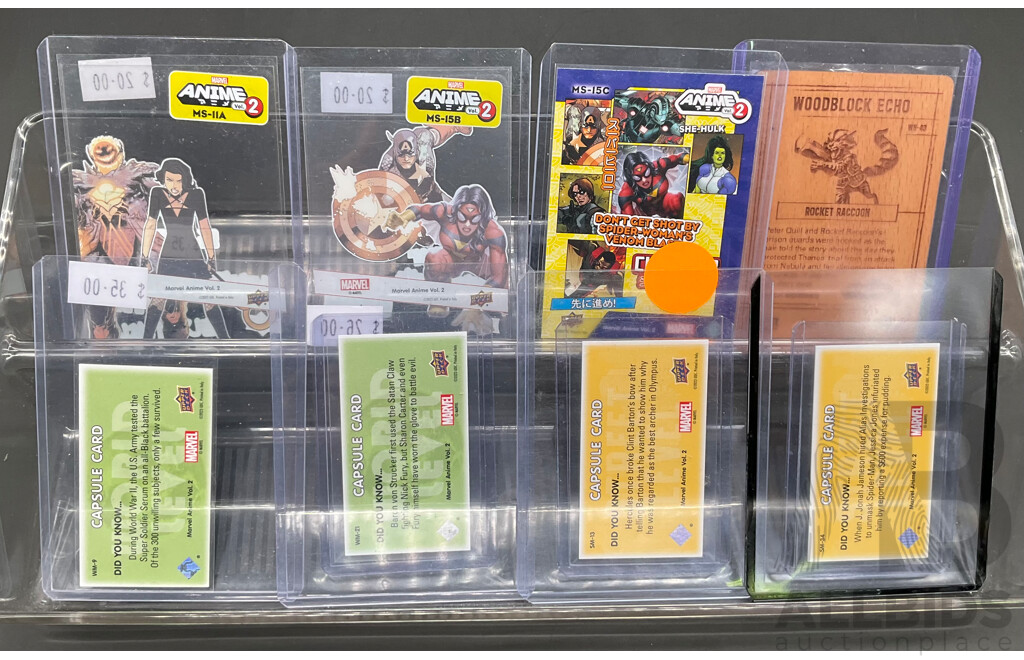 Anime Vol.2 Trading Card Collection - Woodblock Echo,Capsule Cards and More - Lot of 8