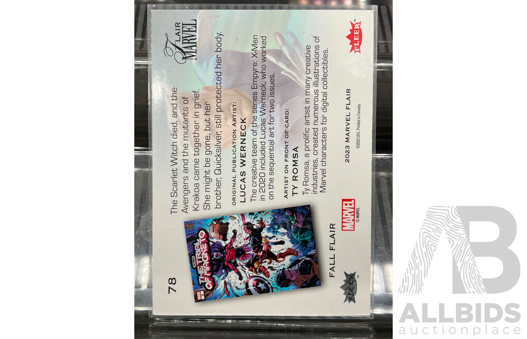 2023 Marvel Flair Quicksilver Limited Edition 228/299