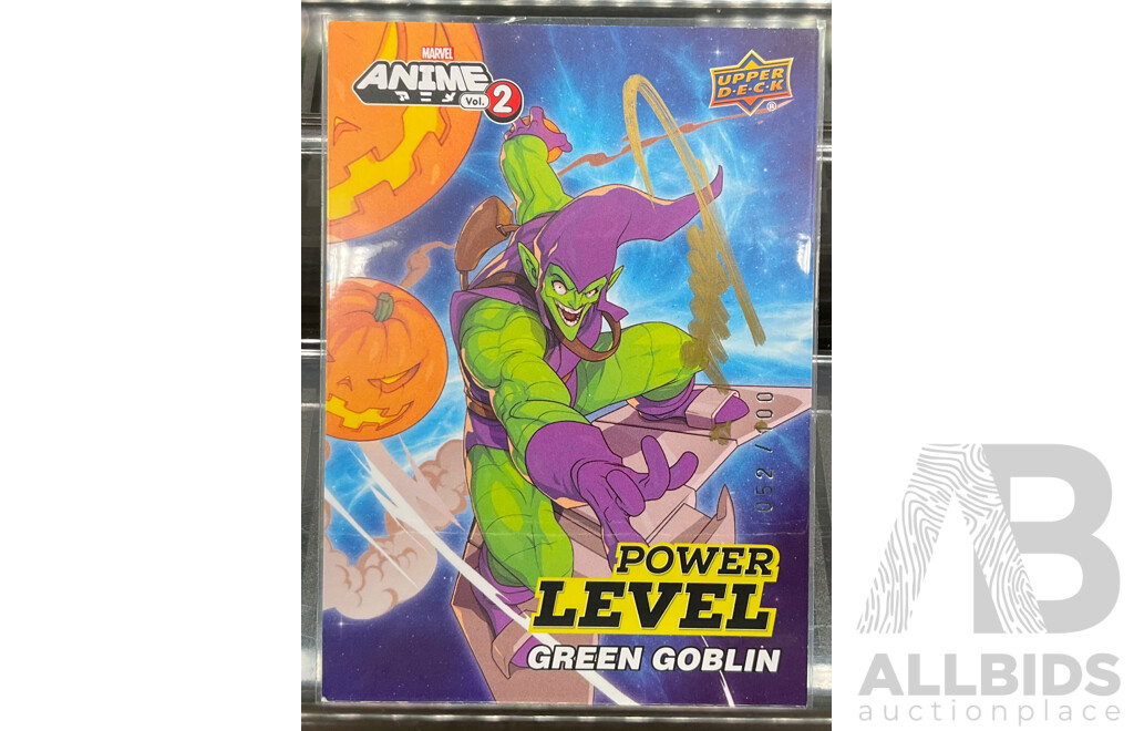 Artist Autographed 2023 Upper Deck Marvel Anime Vol.2 Power Level Green Goblin English Limited Edition 052/100 (SN-21)