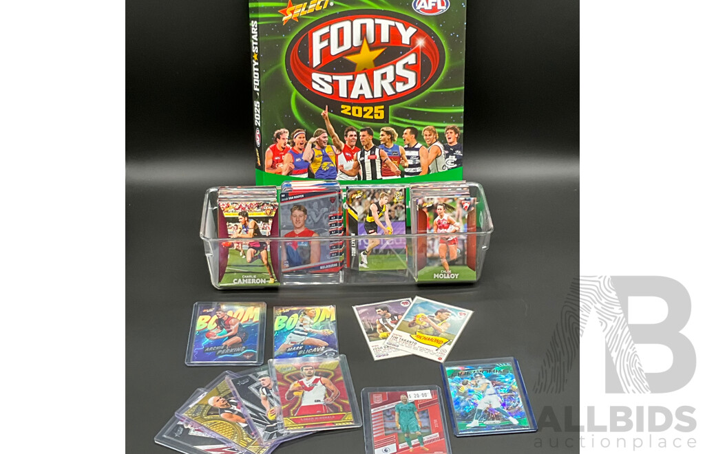 AFL Collectors Cards From Various Manufacturers and Years