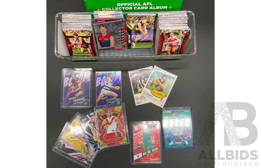 AFL Collectors Cards From Various Manufacturers and Years