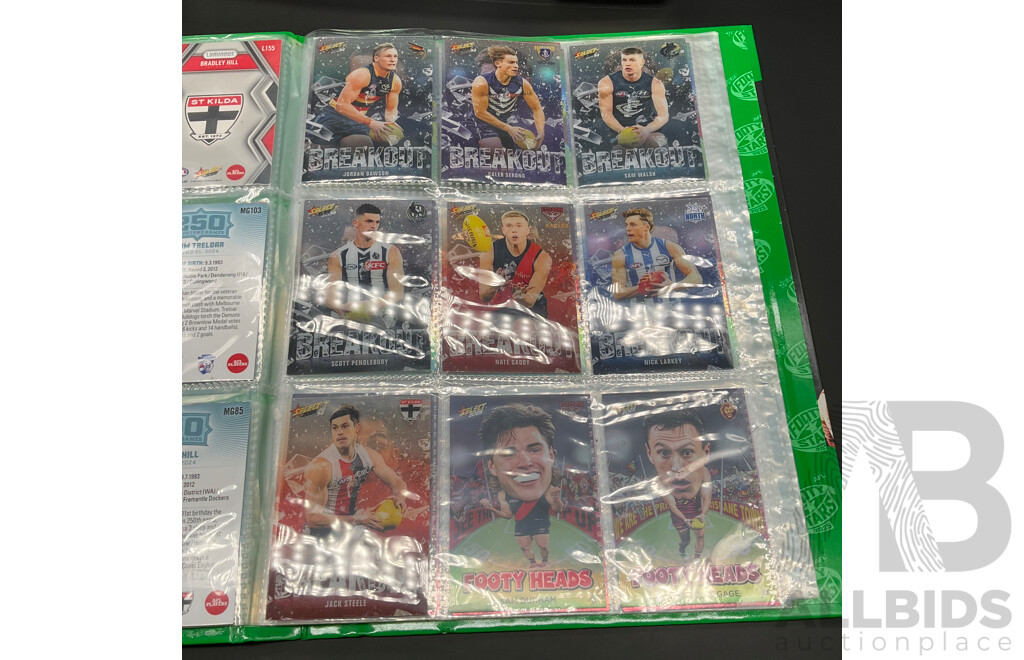 AFL Collectors Cards From Various Manufacturers and Years