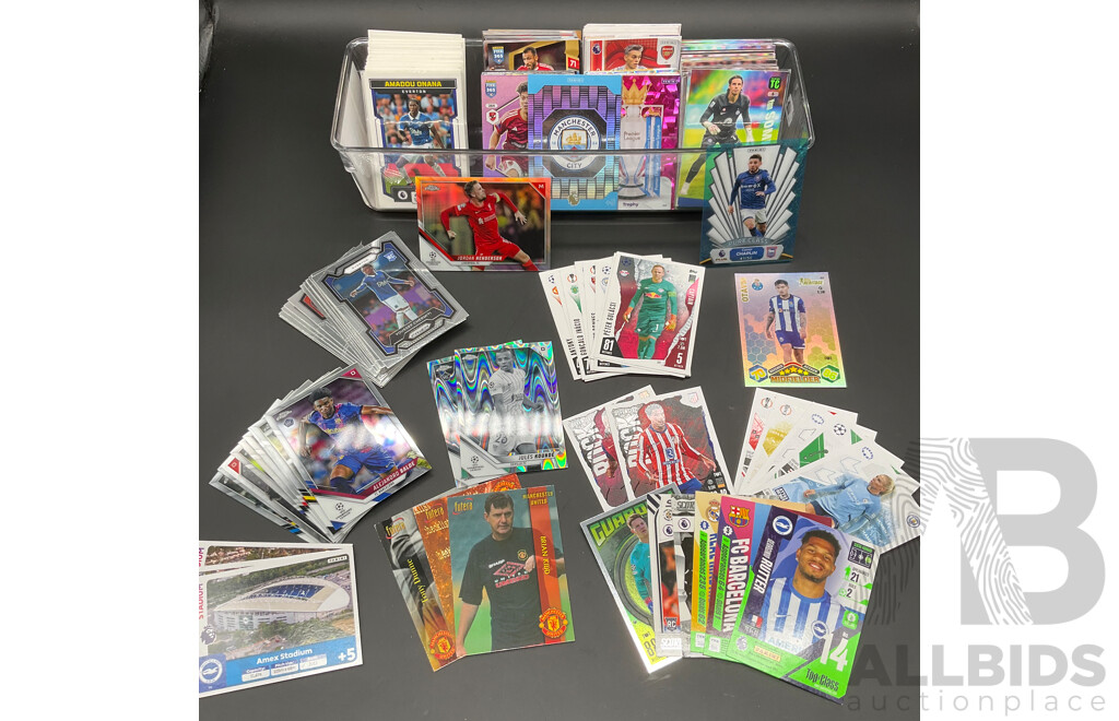 Football Collectors Cards From Various Leagues and Teams