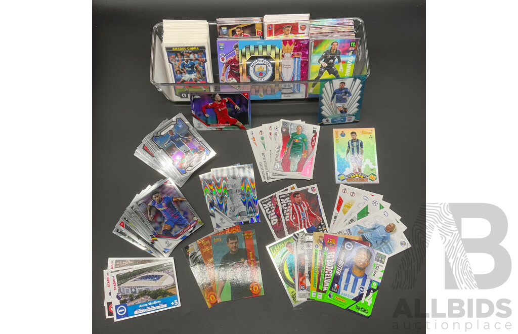 Football Collectors Cards From Various Leagues and Teams