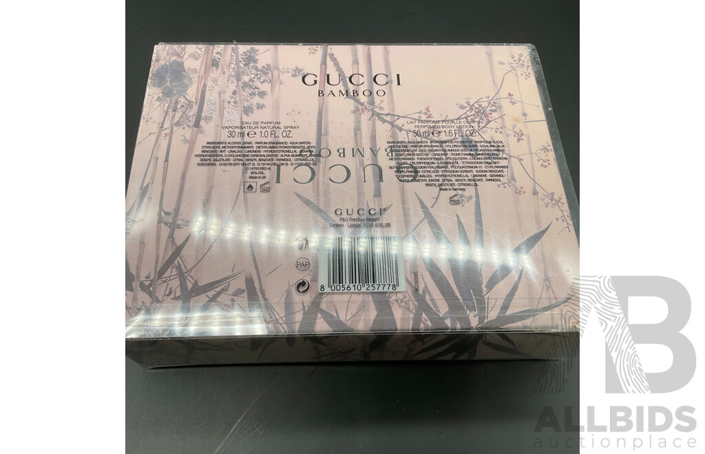 GUCCI Bamboo Gift Set  50ml Eau De Parfume and 50ml Body Lotion