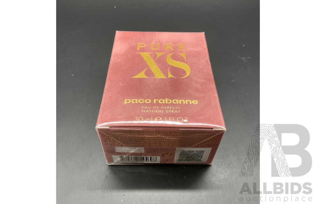 PACO RABANNE Pure XS 30ml Eau De Parfume and JEAN PAUL Gaultier ''Classique'' Travel Gift Set