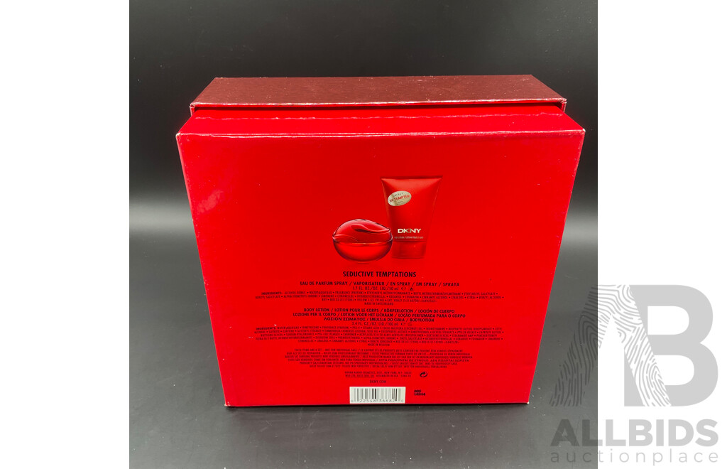 DONNA KARAN DKNY Be Tempted Set 50ml Eau De Parfum Spray and 100ml Body Lotion, ESTEE LAUDER Mini Travel Set