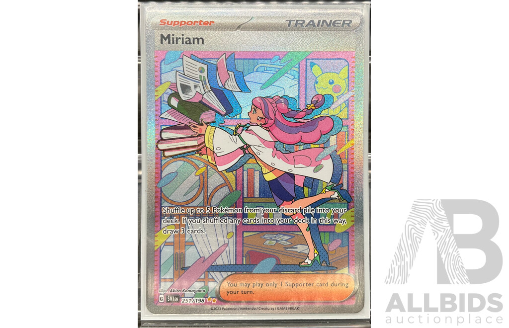 2023 Scarlet & Violet Miriam Special Illustration Rare Trading Card 251/198