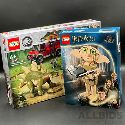 LEGO Harry Potter (76421) and LEGO Jurassic World Dinosaur Missions (76965) - Lot of 2