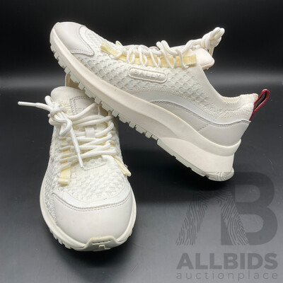 White Daryel Mesch Panel Sneakers Branded BALLY