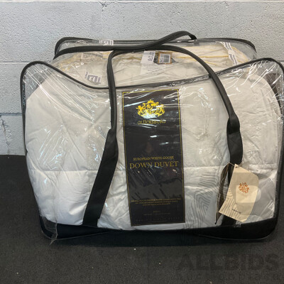 GLUCKSBURG European White Goose Down Duvet - King
