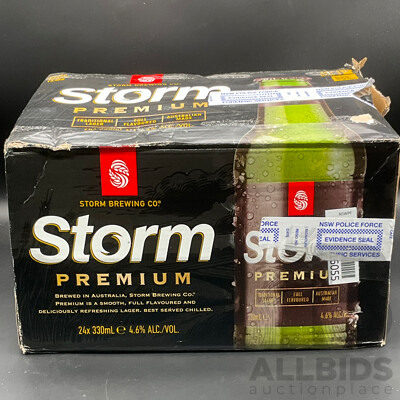 STORM BREWING CO. Premium Traditional Lager 330ml - Lot of 22