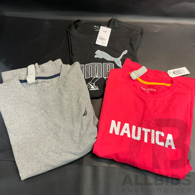 Nautica & Puma T-Shirt - Size M - Lot of 3