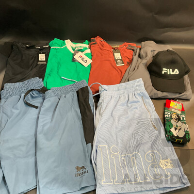 Under Armour Long Pants and Assorted Men's Apparel Size M, L, XXL - Lot of 9