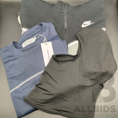 NIKE Tech Fleece Hoodie Men's Size M, SPENCER PROJECT T-Shirt Size 2XL and Balaclava - Lot of 3