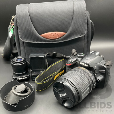 NIKON D3200 DSLR Camera with Accessories